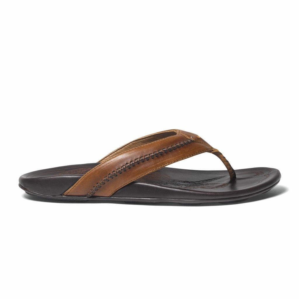 Sandalias Olukai Mea Ola - Chanclas Hombre Cafes 20621-958